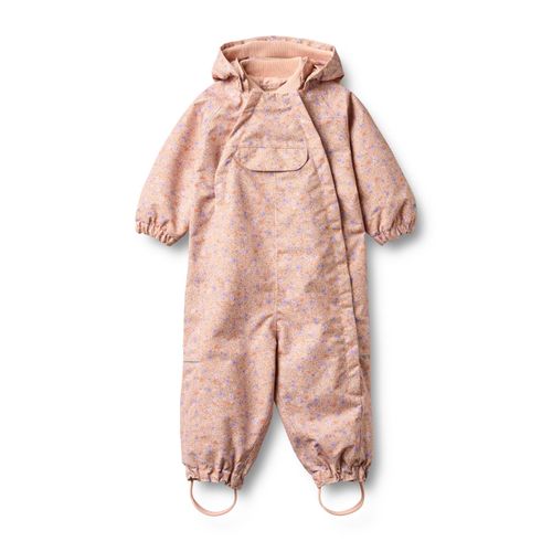 Stoffhose WHEAT "WHEAT Outdooranzug Olly Tech", Mädchen, Gr. 86, rosa (rose sorbet flowers), 100% Polyester (Recycelt), normal, Hosen Stoffhose
