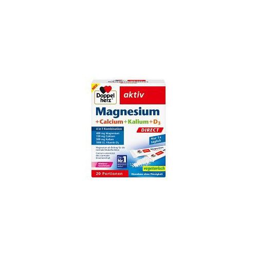 DOPPELHERZ Magneisum+Calcium+Kalium+D3 DIRECT Pel. 20 St