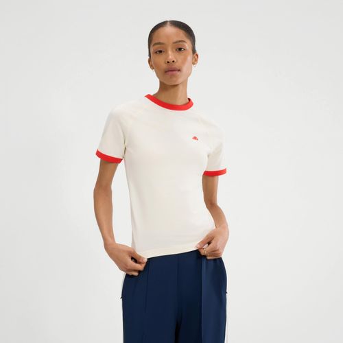 Ellesse Dames Etchemin Slim T-Shirt (Off White)
