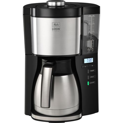 MELITTA Filterkaffeemaschine "LOOK Therm Timer 1025-18 schwarz", schwarz, 1,25 l, 10, Kaffeemaschinen