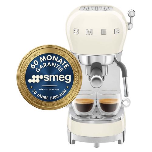 Smeg ECF02CREU Siebträger Espresso-/Kaffemaschine Creme,
