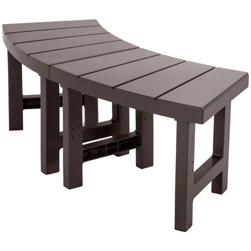 Sitzbank INTEX "2 tlg. Set Sitz- und Ablagebänke", schwarz, B:124,4cm H:45,5cm T:37cm, Polypropylen, Sitzbänke, Sitzbank, 2.tlg. Set