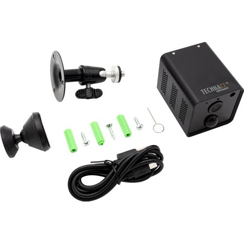 TECHNAXX Überwachungskamera "Mini Wifi IP Kamera TX-190", schwarz, B:4,8cm H:4,8cm T:6,6cm, Überwachungskameras