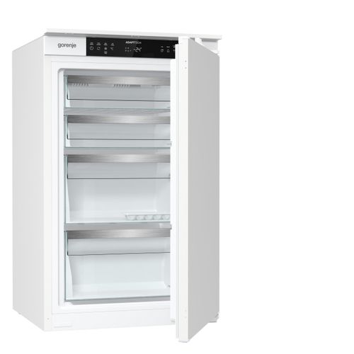 GORENJE Einbaugefrierschrank "FNCI508E61EWF", Energieeffizienz: D (A-G), weiß, B:54cm H:87,5cm T:54,5cm, Gefrierschränke, Einbaugefrierschrank, 88cm Nische, Schlepptür, Display, Wifi, NoFrost