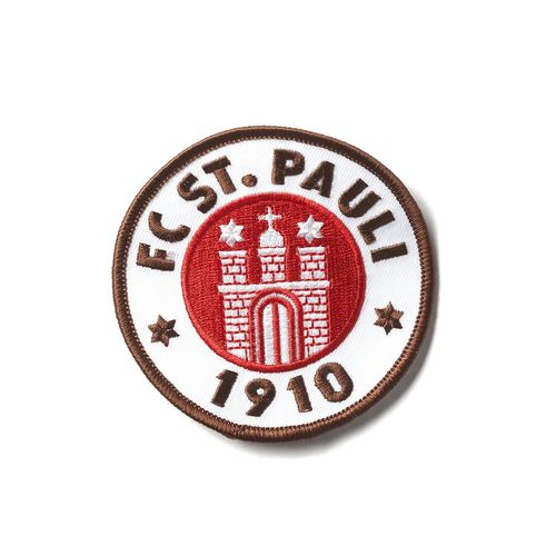 Aufnäher FC ST. PAULI "FC St. Pauli Aufnäher FC St. Pauli Logo 8x8cm", rot (mehrfarbig), Aufnäher