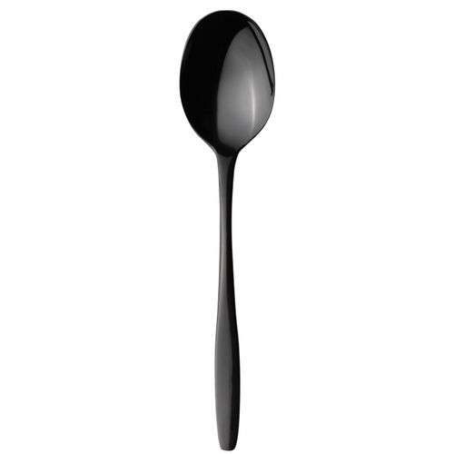 Kaffeelöffel MÄSER "Nigran", schwarz, 12 Stk., Edelstahl 18/10, Esslöffel, Kaffeelöffel