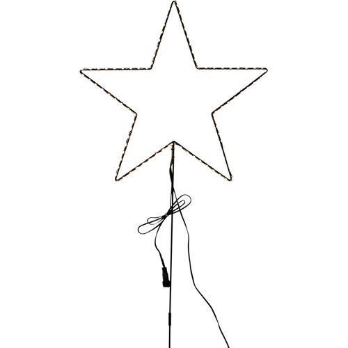 LED Stern AM DESIGN, schwarz, H:55cm Ø:40cm, Leuchten, Weihnachtsbeleuchtung, Weihnachtsstern aus Draht, Weihnachtsdeko für innen und aussen