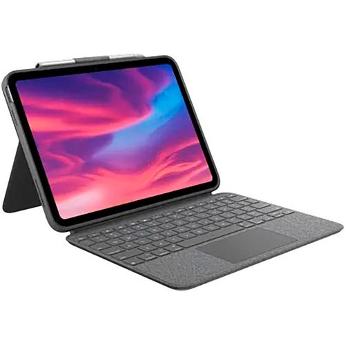 LOGITECH Tastatur "Combo Touch", grau, B:24,8cm H:3cm T:30cm, Tastaturen