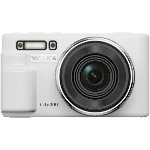 YASHICA Kompaktkamera "City 200", weiß, Fotokameras