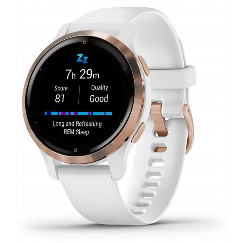 Garmin Venu 2S Weiß-Smartwatch GPS AMOLED 25 Modi, 10 Tage Akku 010-02429-13