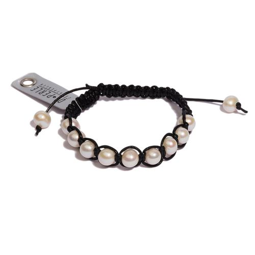 Perlenarmband DI PERLE "Damen Perlenschmuck Süsswasser Perlen Armband", weiß, Armbänder, Damen, Perlenarmband, Damen Perlenschmuck
