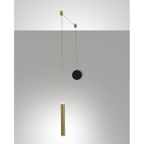 Prado Messing Dezentrale Pendelleuchte - Fabas Luce - 6,5W dimmbare LED - Dezentrale Montage
