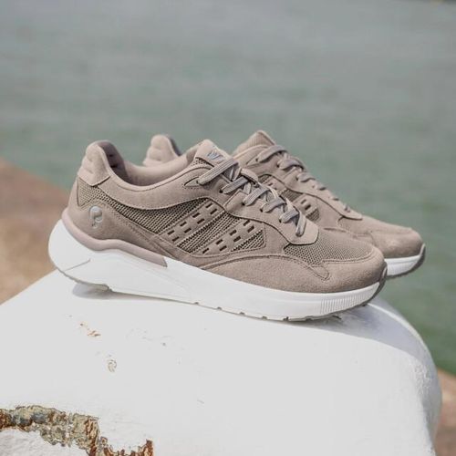 Q1905 Sneaker kampen taupe/ wit