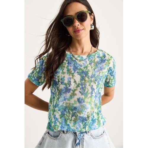 Transparante Crew Neck T-Shirt