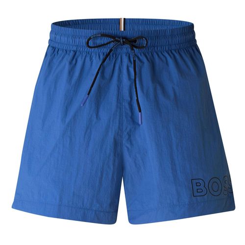 Men's Boss Mooneye Swim Shorts in Bright Blue