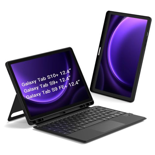 Inateck Hülle mit Tastatur kompatibel mit Samsung Tab S10+/S9+/S9 FE+
