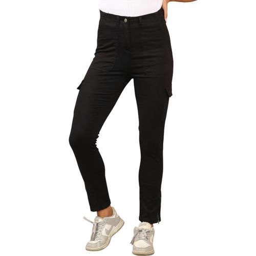 MYT Dames Cargo Chino Enkel Grazer Broek in Zwart