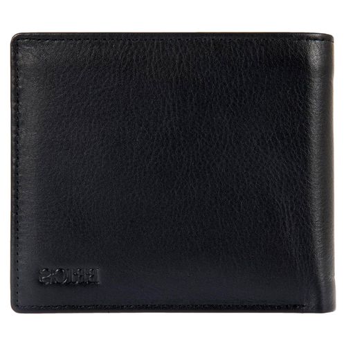 Lederbrieftasche Bernina, Schwarz, 9,5x11,5x1,5 cm