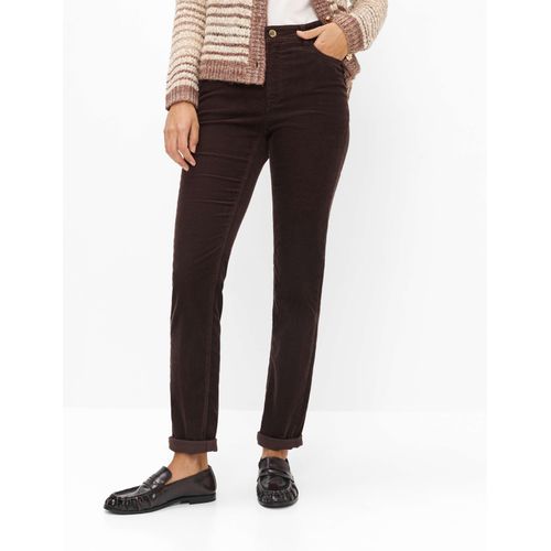 Brax Damen Cordhose Style MARY BRUNETTE, dunkelbraun, Gr. 44