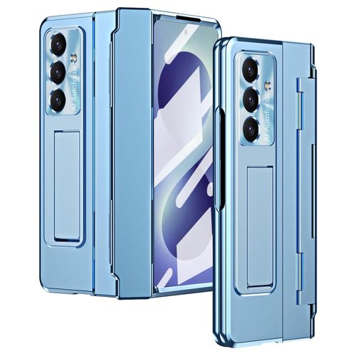 Handyhülle Klapphülle + HD Display Folie Samsung Galaxy Z Fold8 Ultra 5G Blau