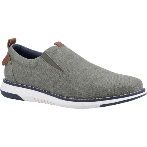 Hush Puppies Benny Canvas Heren Khaki Loafers