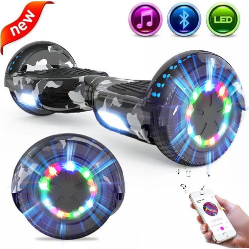 GeekMe Hoverboard 6,5 Zoll Hoverboard Kinder Starker Dual Motor,Bluetooth Lautsprecher,LED,Hoverboards für Kinder und Jugendliche