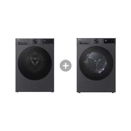 Waschmaschine Matte Black (EEK A40%, 9 kg, 1.400 U./Min.) F4WX709YB + Trockner Schwarz (EEK B, 9 kg) I RT90X7B F4WX709YB.RT90001