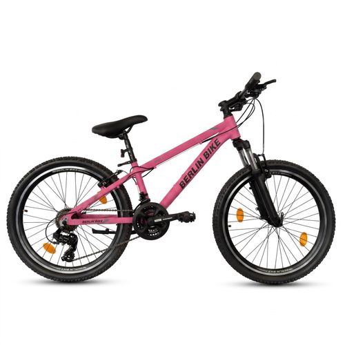 Mountainbike 24 Zoll Mountainbike mit Aluminium-Rahmen – Rosa