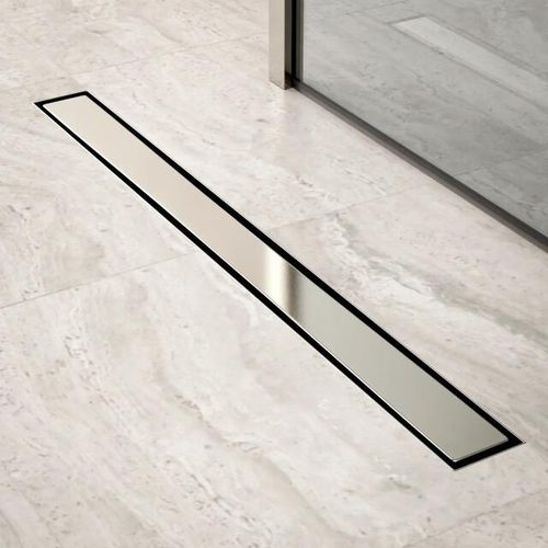 Mirlux Douchegoot 80cm tegelrooster rvs met flens
