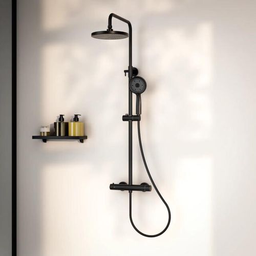 Mirlux Regendouche elin mat met thermostaatkraan 22 cm