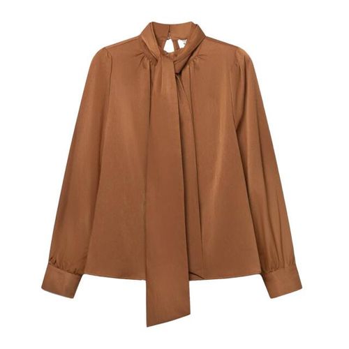 Aaiko Top lange mouw bowi crinkle ray