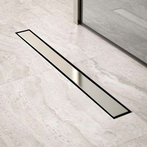 Mirlux Douchegoot 70cm tegelrooster rvs met flens