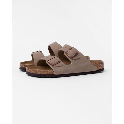 Arizona Arizona Geoliede Nubuck Leren Sandalen in Saliegroen