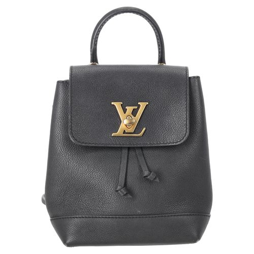 Louis Vuitton LV Mini Lockme rugzak in zwart leer
