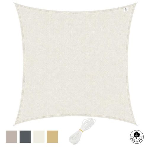4gardenz Schaduwdoek waterdoorlatend vierkant 5x5 mtr -