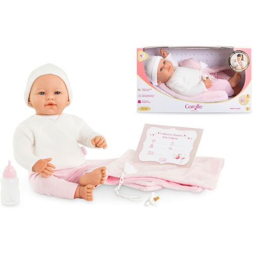 Babypuppe COROLLE "Mon Grand Poupon Rose Newborn", rosa, Puppen, Baby, Vinyl, Babypuppe, mit Vanilleduft
