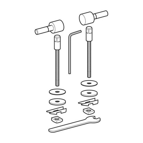 Geberit Scharnier-Set 598126000 für WC-Sitz