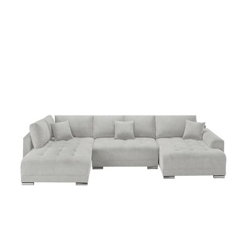 Wohnlandschaft mit Schlaffunktion Lemie ¦ grau ¦ Maße (cm): B: 356 H: 85 T: 218.0