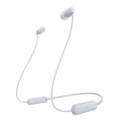 Sony In-Ear Kopfhörer WI-C100W weiß (Headset-Funktion, Bluetooth, kabellos, Mikrofon)