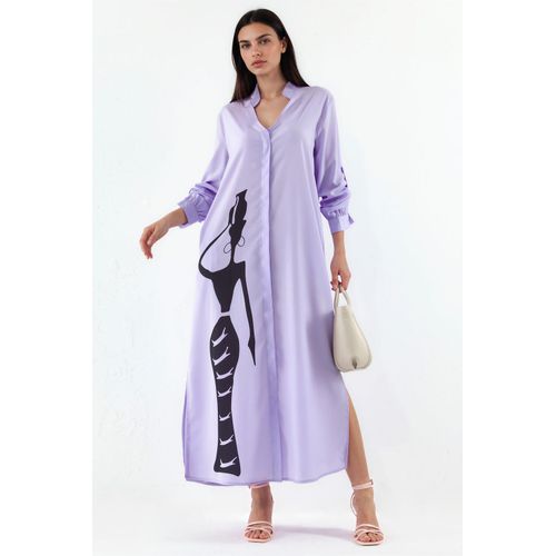 Tekstprint Maxi Jurk