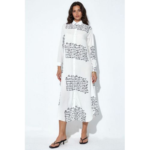Tekstprint Maxi Shirtjurk