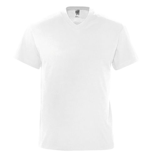 SOLS Herenoverwinning V Hals Korte Mouw T-Shirt (Wit)