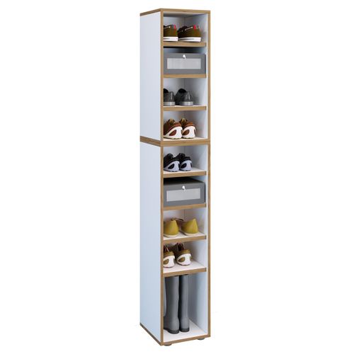 Schuhregal VCM "Holz Regal Schuhschrank Schuhregal Salia B30", weiß, Regale, Schuhregal