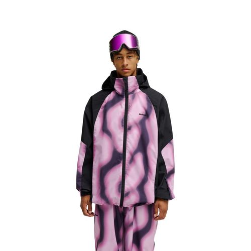 Snowboardjacke DC SHOES "Trackstar 10K", Herren, Gr. M, pink (rosa), Obermaterial: 100% Polyester., Jacken Snowboardjacke
