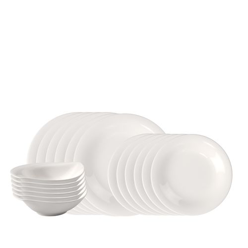 Geschirr-Set "Essential Dinner-Set", weiß, 18, Porzellan, LIKE. BY VILLEROY & BOCH, Geschirr-Sets, Geschirr-Set, Premium Porzellan
