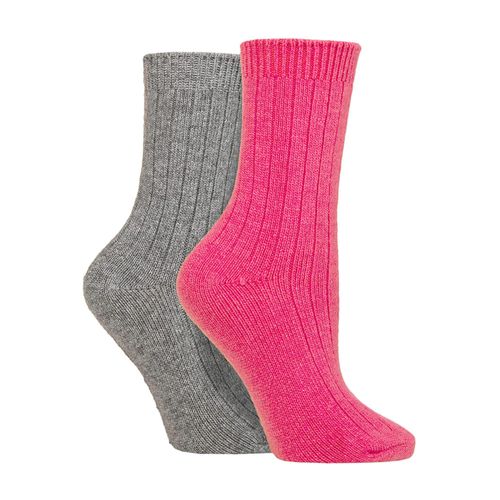 2-Pack Dames Kasjmier Wol Slaapsokken