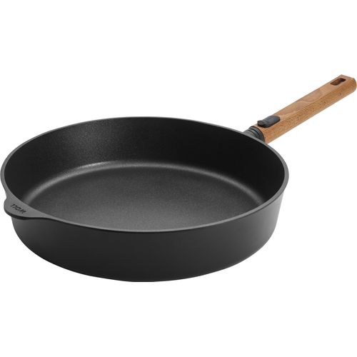 Schmorpfanne WOLL "MADE IN GERMANY - Eco Logic QXR", schwarz, natur, H:7cm Ø:32cm, Pfannen, Schmorpfanne