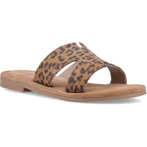 Hush Puppies Azalea Leren Dames Leopard Sandalen