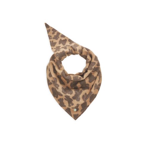 Dreieckstuch CODELLO "Codello Dreieckstuch", Damen, braun, Obermaterial: 70% Polyester PES. 30% Viskose CV., Modetücher, mit Teddy-Allover-Muster