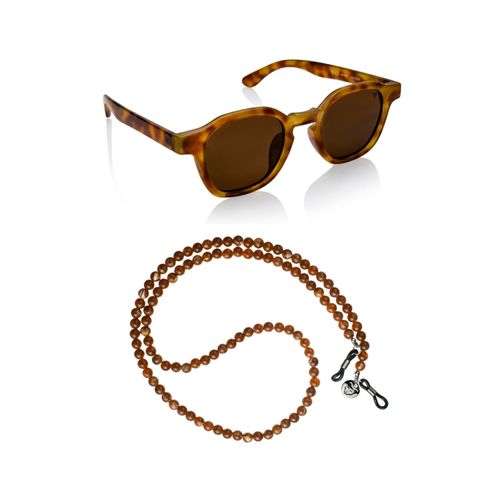 Sonnenbrille MARC LAUDER "LA04-03", Jungen, braun (amber), Sonnenbrillen Sonnenbrille, 3: dunkles Glas, starke Sonneneinstrahlung